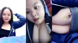Bocil Chindo Chubby Pamer Toket Live, Goyangin Tuh Susu Gede Sampe Muncrat.