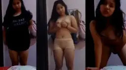 Gadis Muda Telanjang Masturbasi Sambil Berdiri