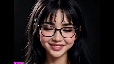 Gadis Tionghoa Cantik Menjulurkan Lidahnya Yang Menggoda Untukmu, Dalam Animasi Ai Yang Sensual