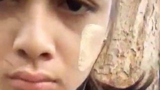 Bini Orang Asem Becek Bulu Lebat, Digenjot Di Luar Rumah Sampe Njerit