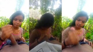 Cewek India Selatan Colokin Kontolku Di Hutan Sambil Ngewe Mulut Desi