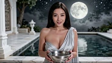 Xinyi Telanjang, Memeknya Penuh Creampie Di Kuil Bulan